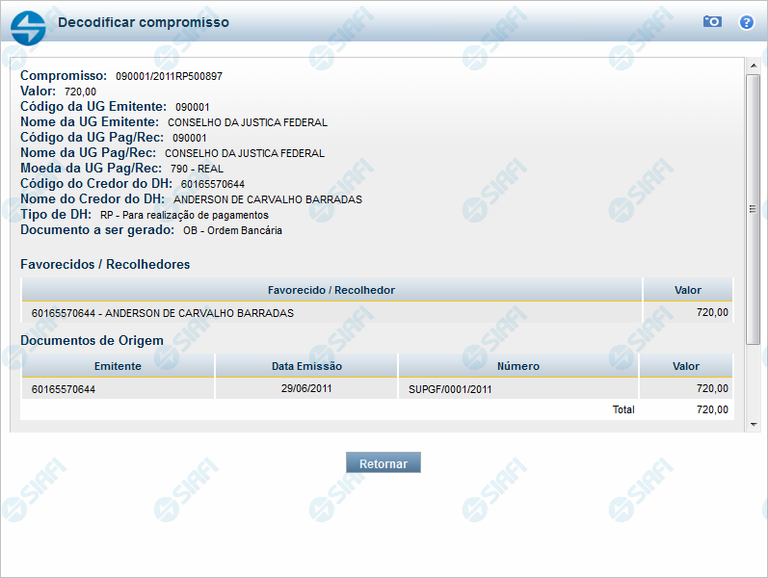 Decodificar Compromisso