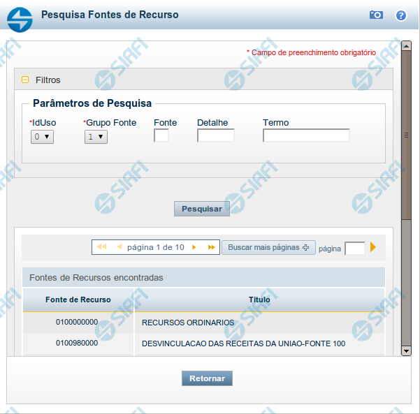 Lupa: Fonte de Recurso